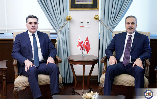 Darçiaşvili Ankarada Fidanla görüşdü - Fotolar