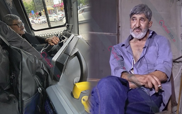 Məşhur narkoman Bakıda marşrut avtobusu sürür