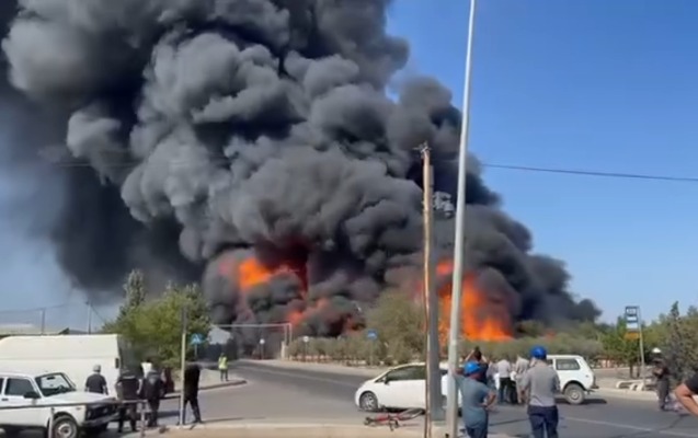 Bakıda güclü yanğın