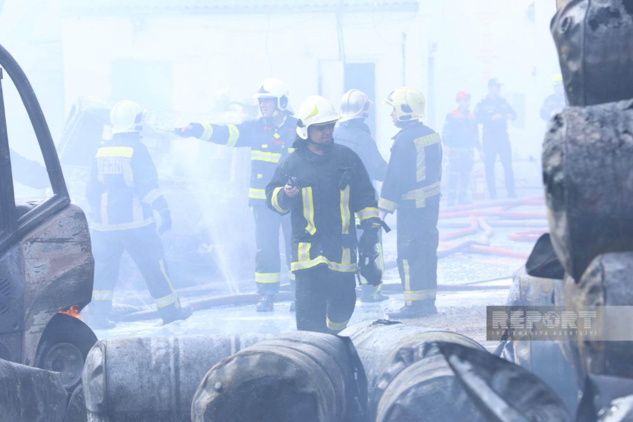 Yanğından bu fotolar geridə qaldı... - FOTOLAR