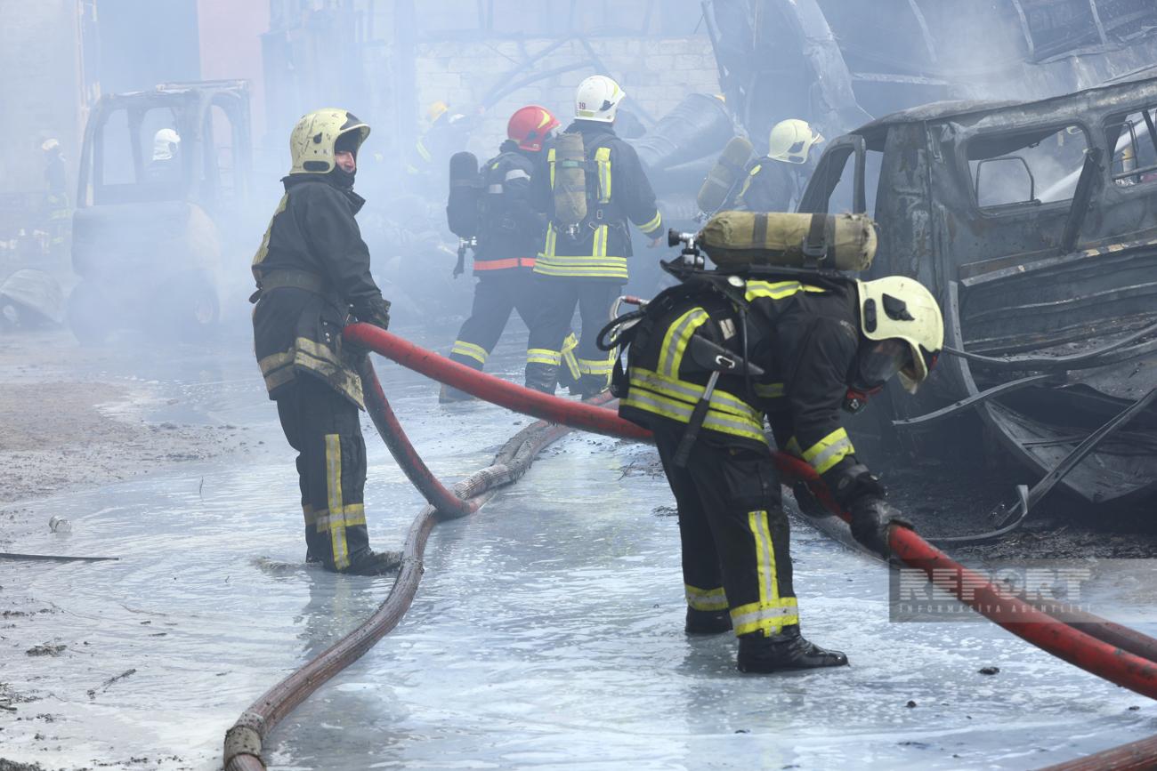 Yanğından bu fotolar geridə qaldı... - FOTOLAR