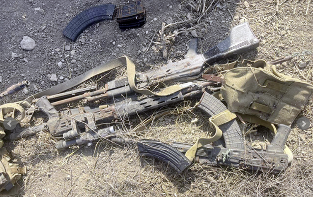 Polis qanunsuz saxlanılan silah-sursat aşkarladı