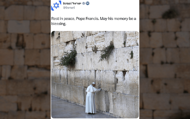 israil-xin-papa-ile-bagli-paylasdigi-bassagligini-derhal-silib