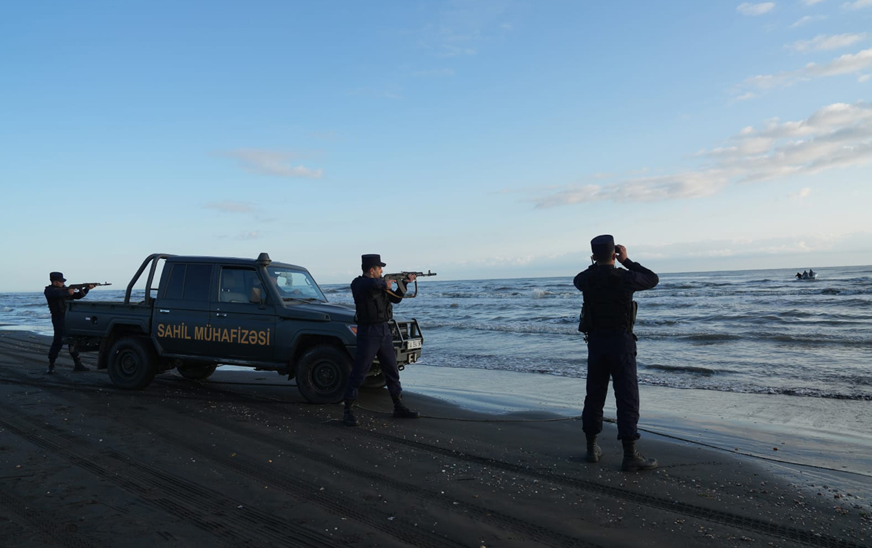 Xəzər dənizindəki əməliyyat vaxtı atəş açıldı  - İran vətəndaşları tutuldu - Fotolar  