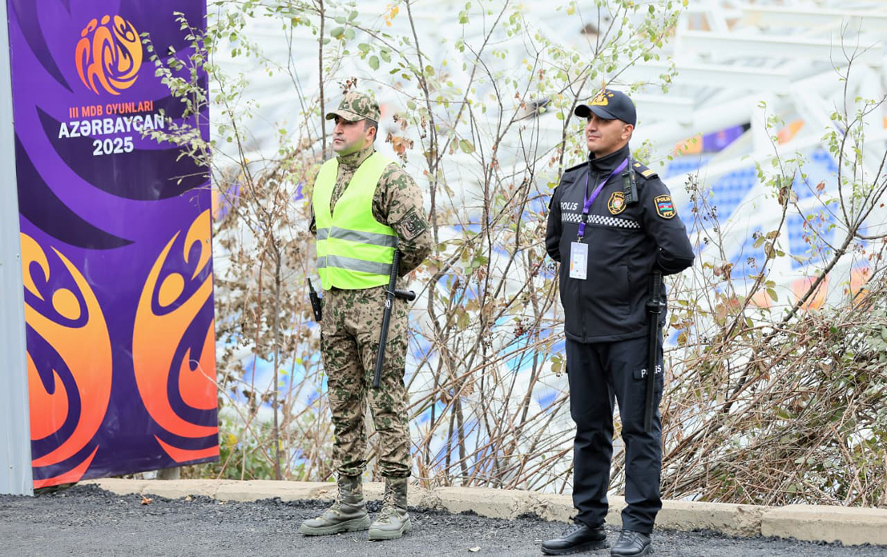 Xankəndidəki oyunlarda polisin fəaliyyətindən  - Görüntülər  