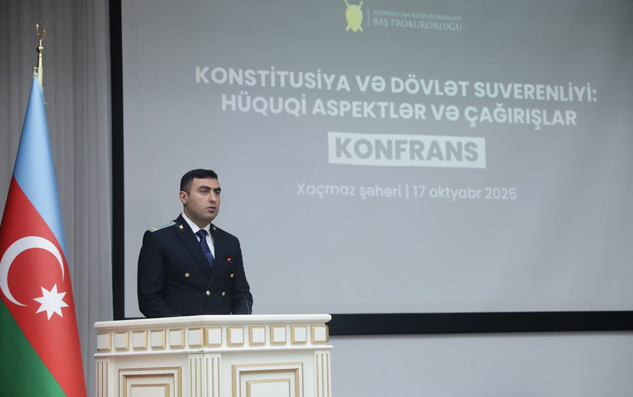 Baş Prokurorluq Xaçmazda konfrans keçirdi  - Fotolar  