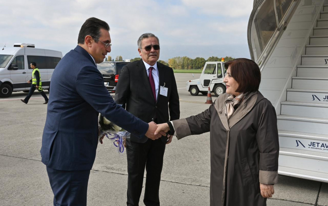 Sahibə Qafarova İsveçrəyə yollandı  - Foto  