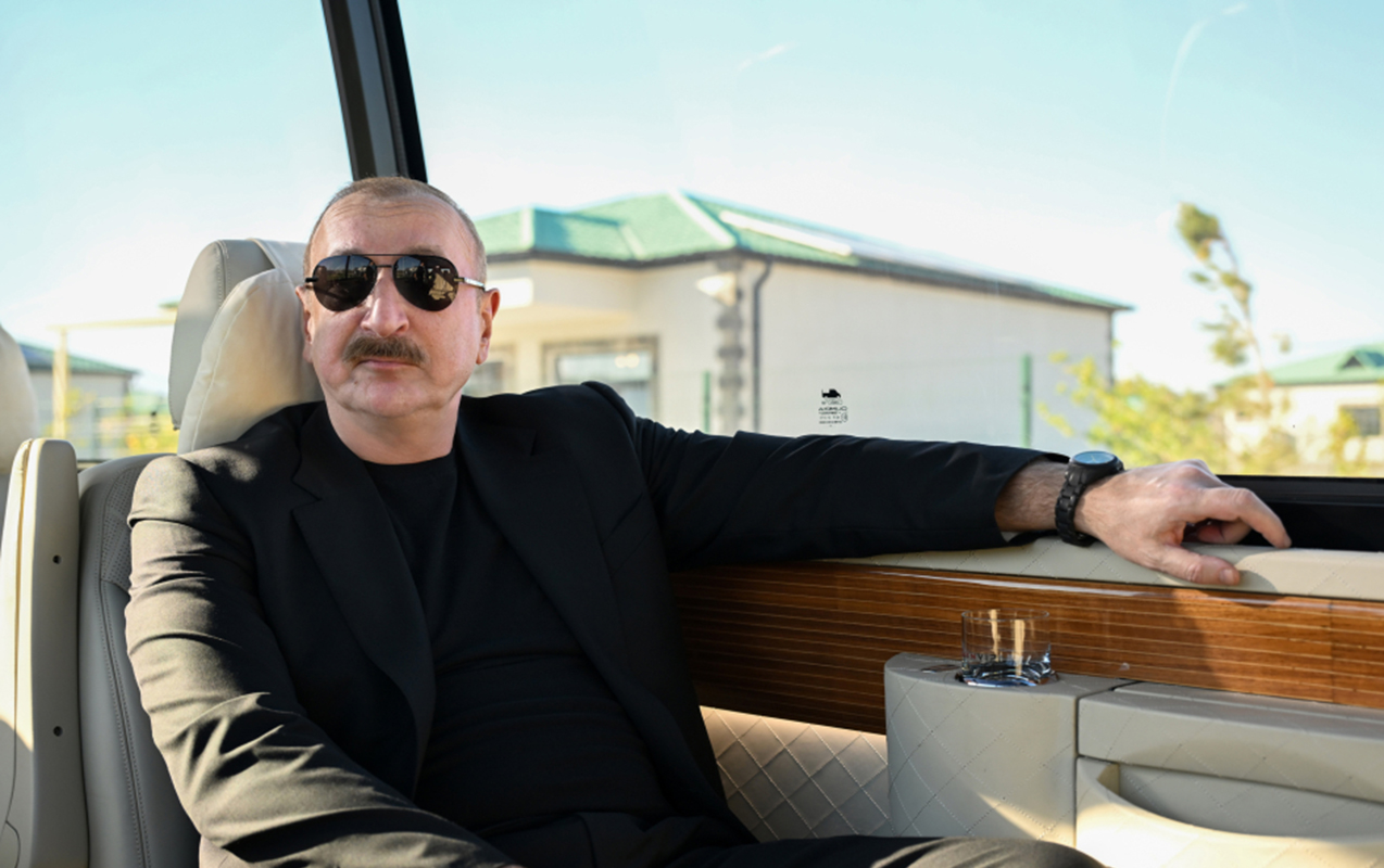 Prezident bu kəndləri gəzdi  - Fotolar  