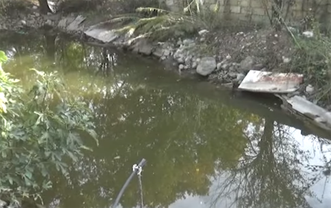 1 yaşlı Səmanın düşdüyü arxın  - Görüntüləri  