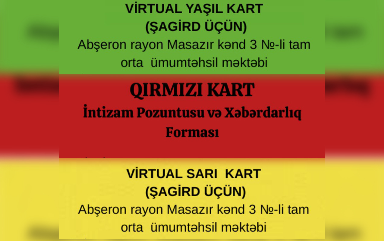 Şagirdlərə də qırmızı kart göstərək?  - Fotolar  