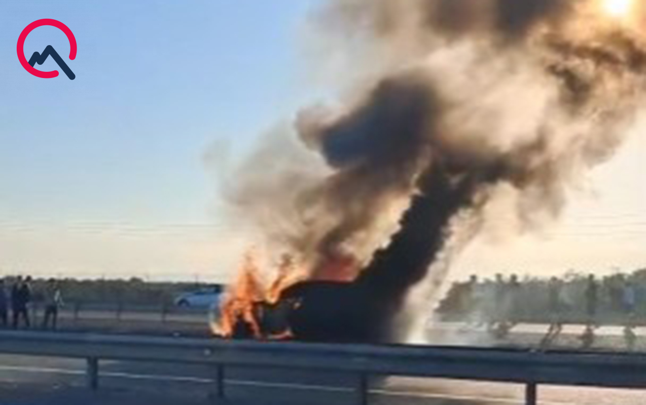 “Haval” yanıb külə döndü