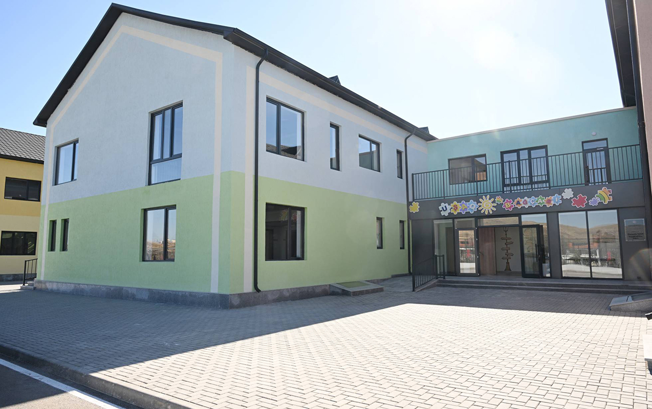 Cəbrayılın Horovlu kəndində yeni məktəb və bağça - Fotolar