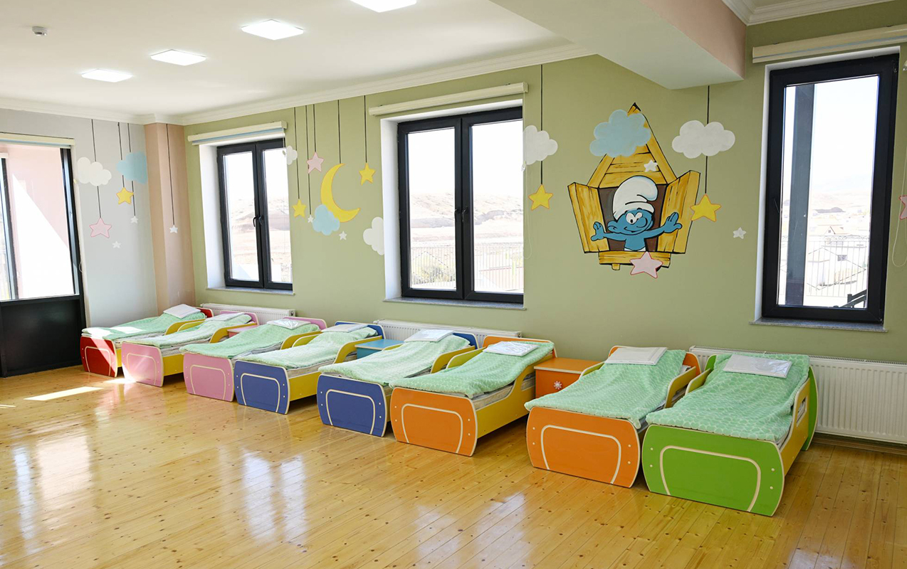 Cəbrayılın Horovlu kəndində yeni məktəb və bağça - Fotolar