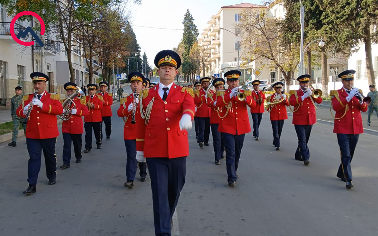 Xankəndidə Zəfər Günü ilə bağlı yürüş - Video - Fotolar
