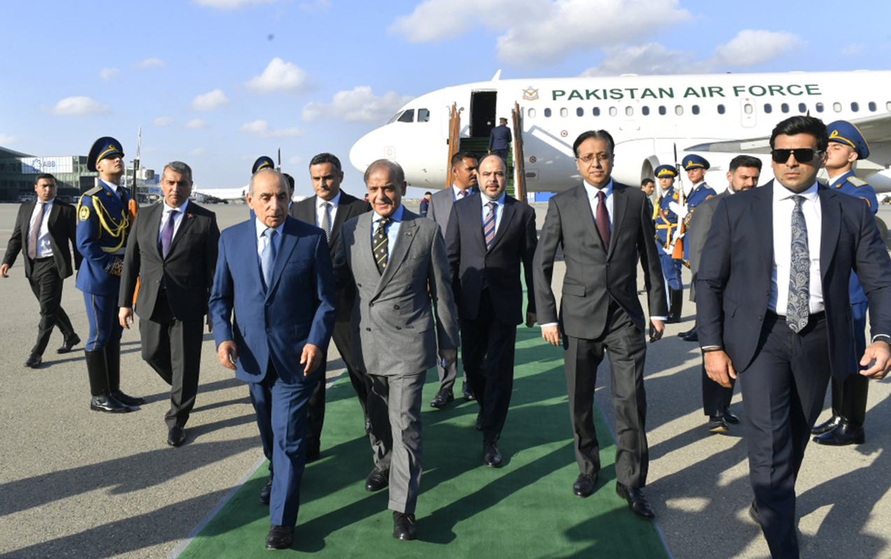Pakistan Baş naziri Məhəmməd Şahbaz Şərif Bakıdadır - Foto