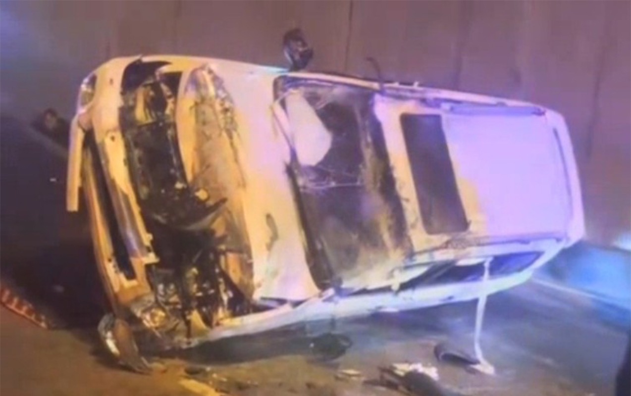 Dərnəgül yolunda “Land Cruiser” aşdı  - Video  