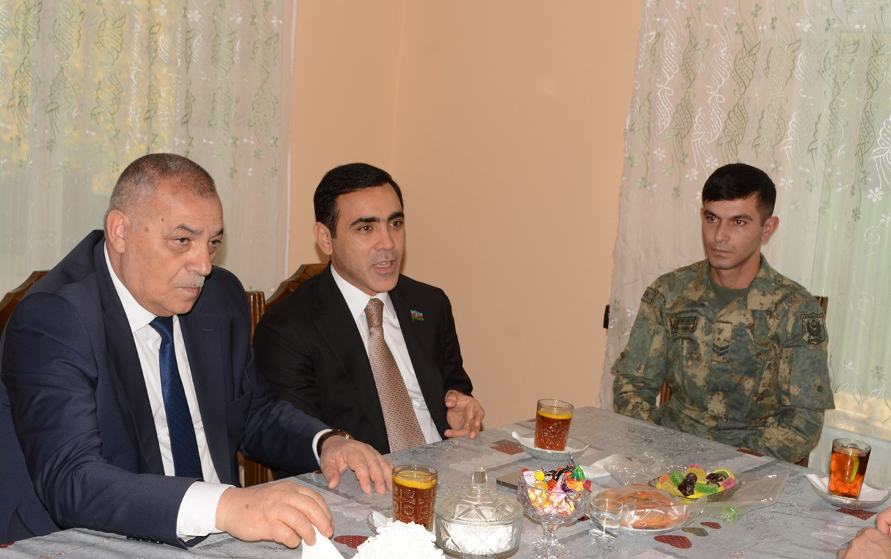 Millət vəkili Tərtərdə şəhid ailəsini ziyarət etdi  - Fotolar  