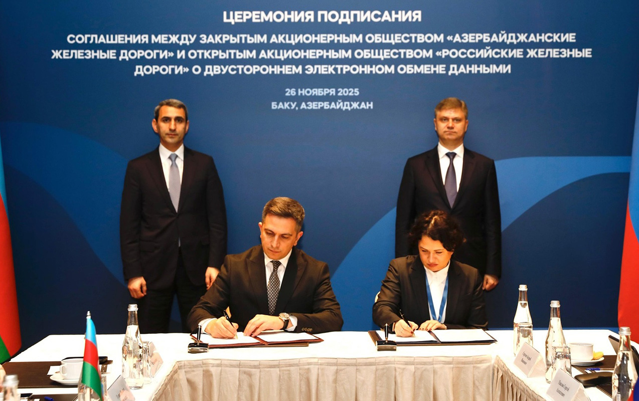 ADY və Rusiya Dəmir Yolları arasında mühüm razılaşma əldə edildi  - Fotolar  