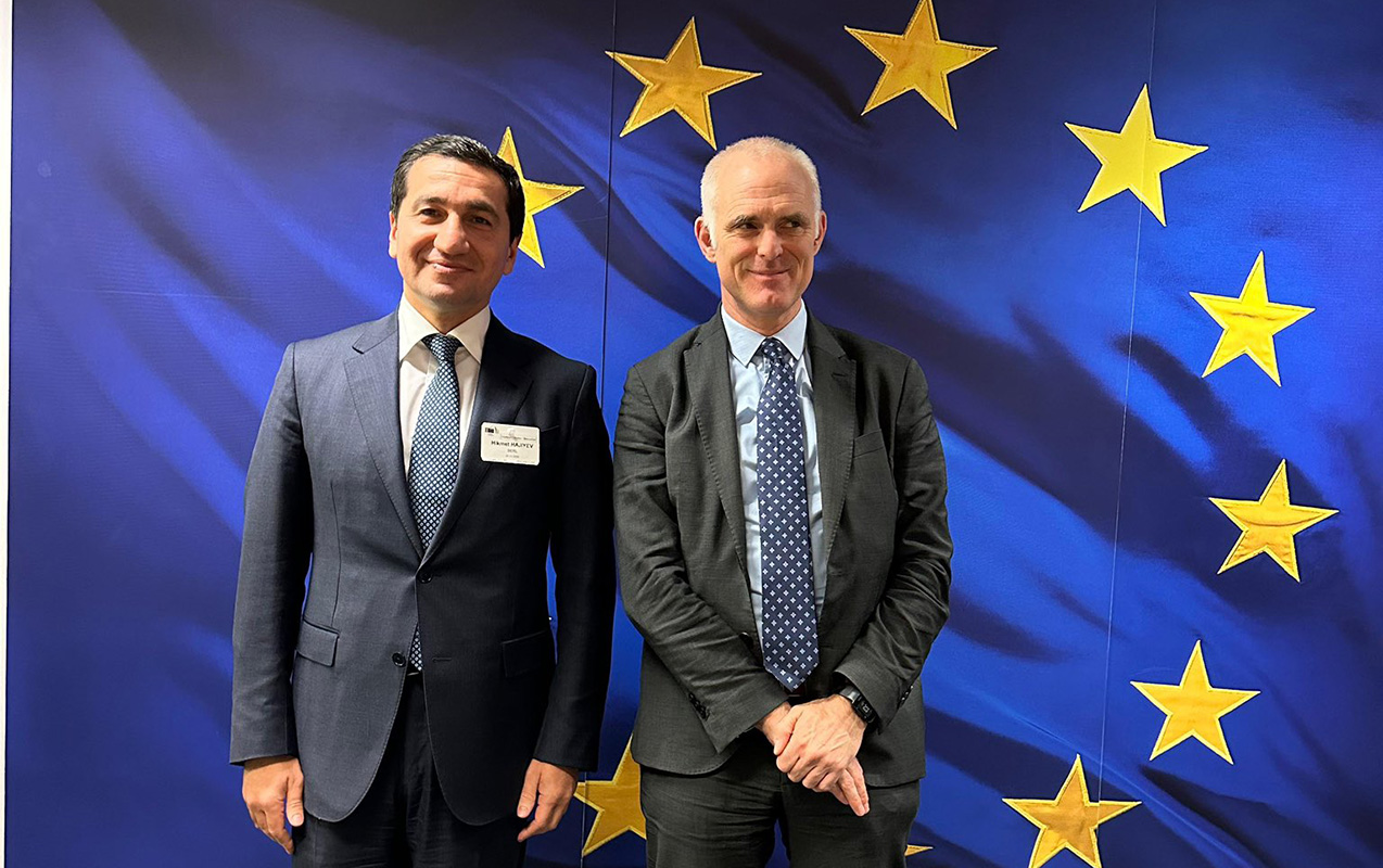 Hikmət Hacıyev Brüsseldə mühüm görüşlər keçirdi  - Fotolar  