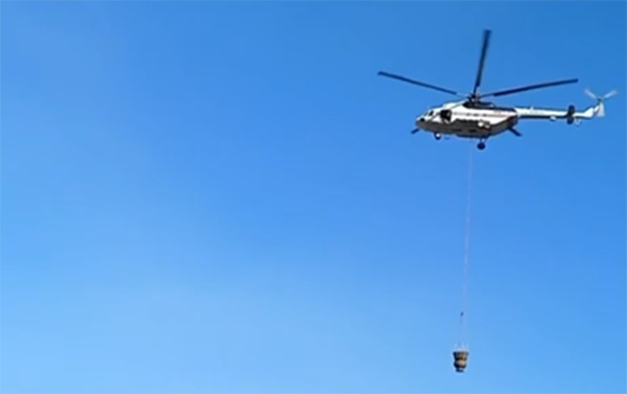 Laçın və Kəlbəcərdəki yanğınlara helikopterlər cəlb olundu  - Video  