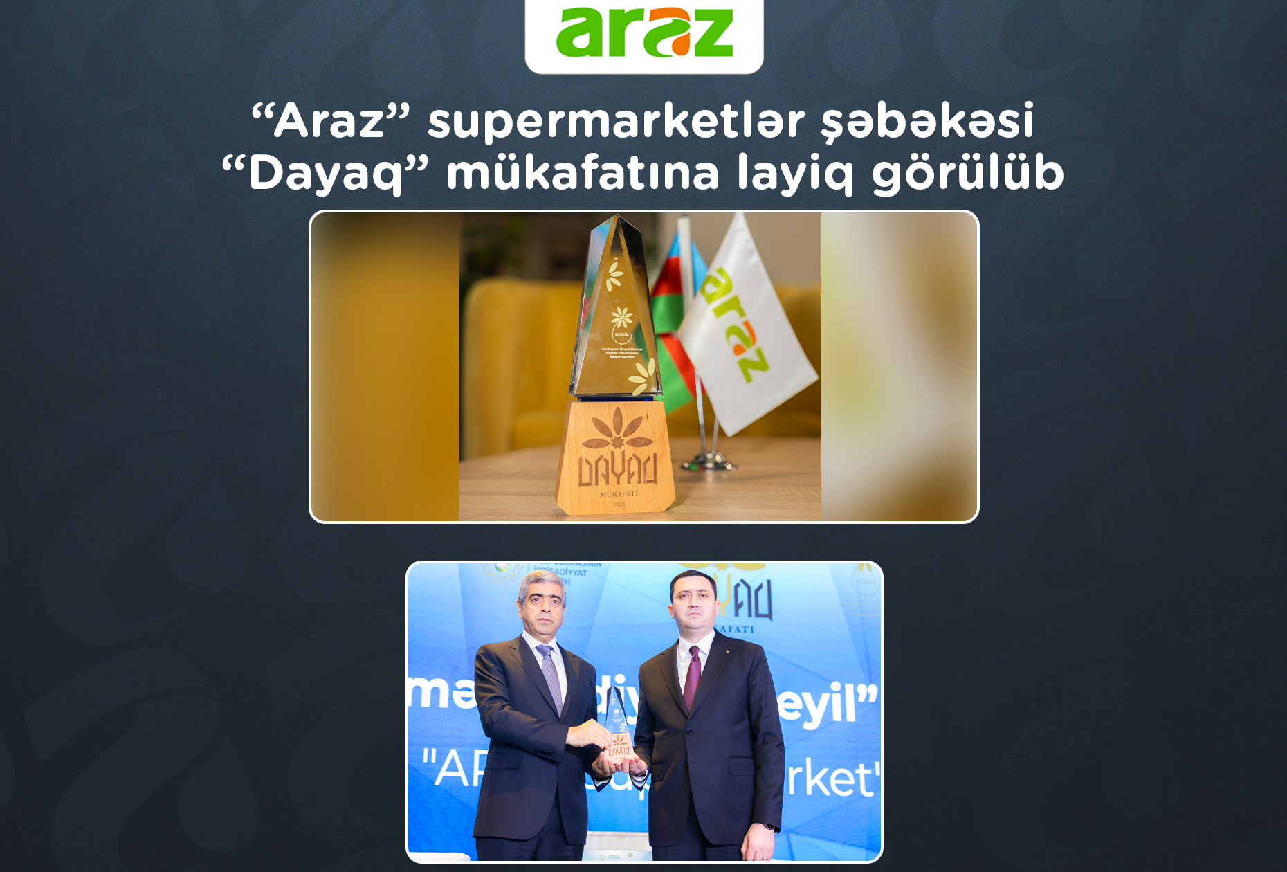 araz-supermarketler-sebekesi-dayaq-mukafatina-layiq-gorulub