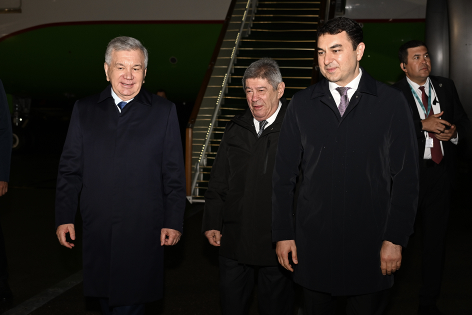 Mirziyoyev Bakıda Foto