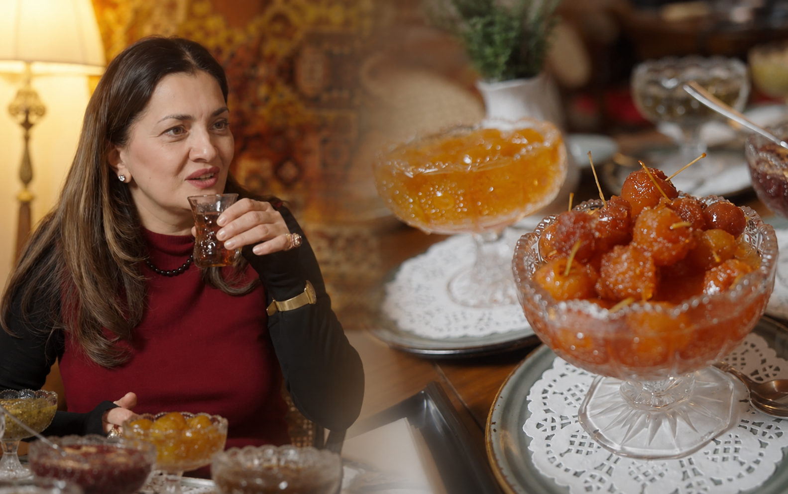 İki barmağa sığan stəkan, təcrübə ilə bişən mürəbbə